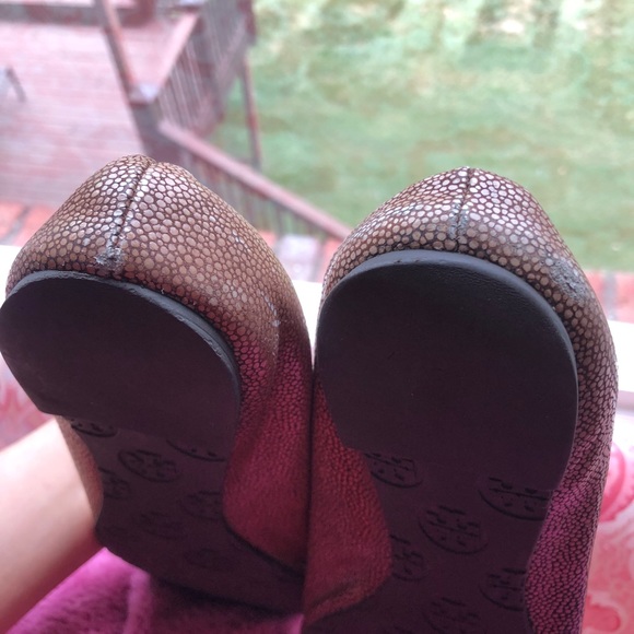 Rare Tory Burch Stingray Leather Reva Flats - Picture 4 of 8